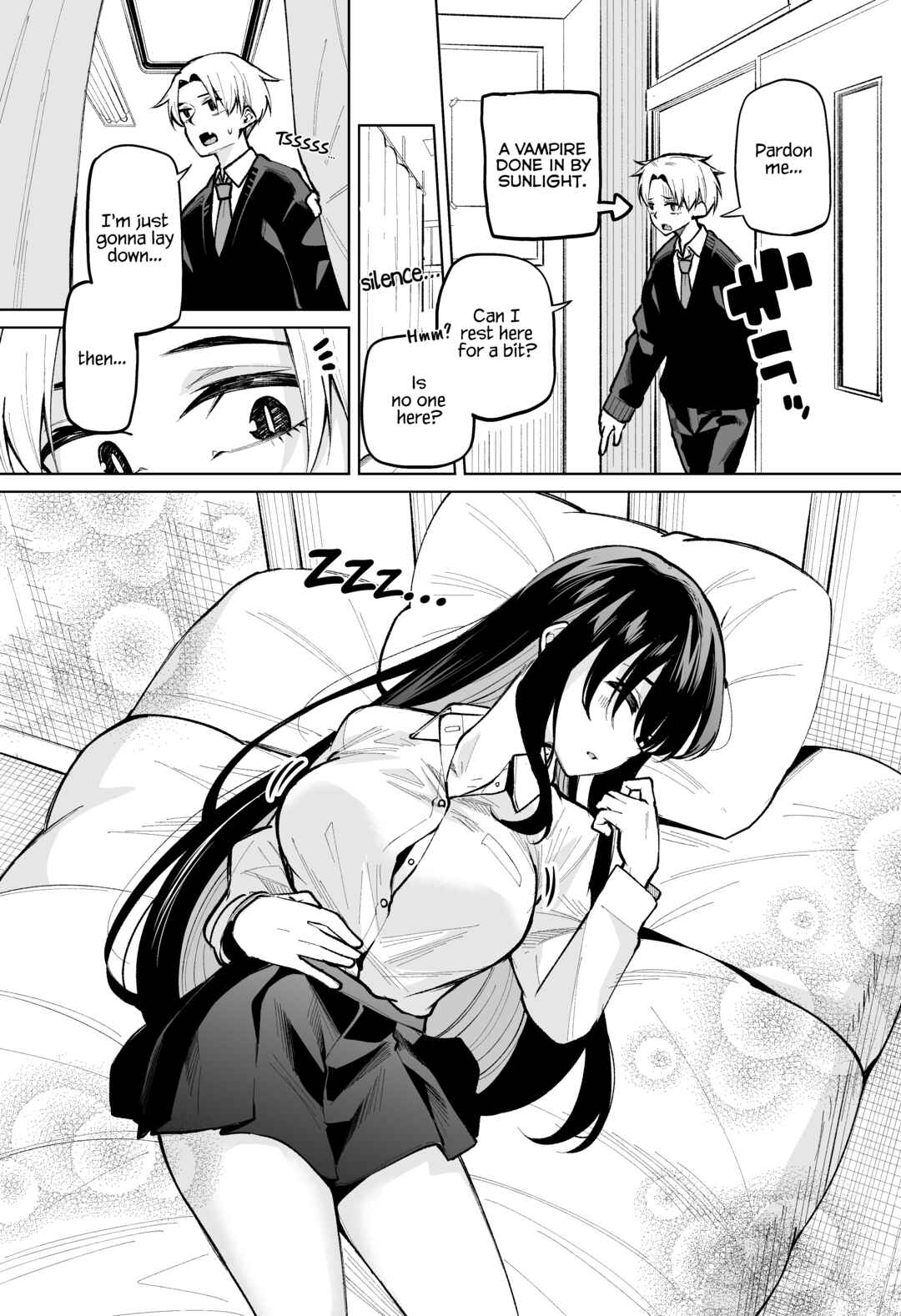 Page 1 Chapter 7 Katabami-san Wants to Get Sucked by a Vampire