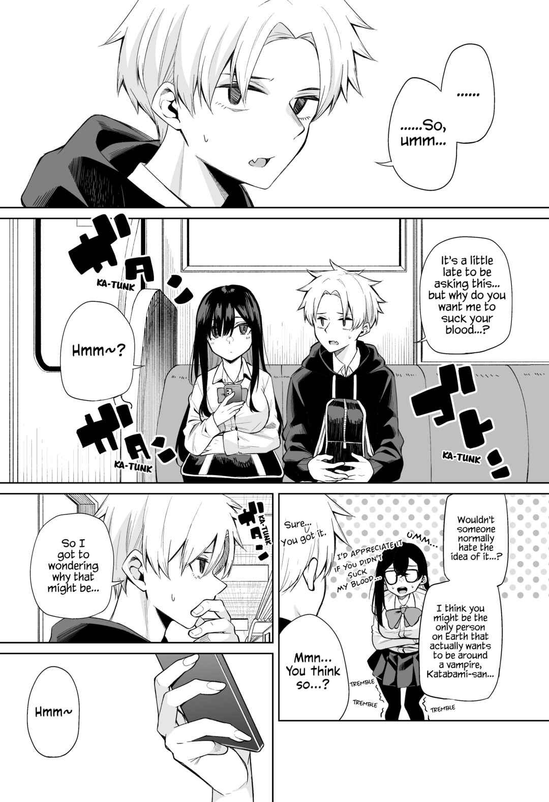 Page 1 Chapter 5 Katabami-san Wants to Get Sucked by a Vampire