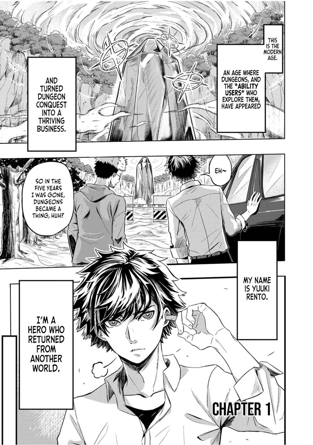 Page 4 Chapter 1 Kikaku-gai no Danjon Kouryaku-sha, Jitsu wa Isekai Kaeri no Moto Yuusha