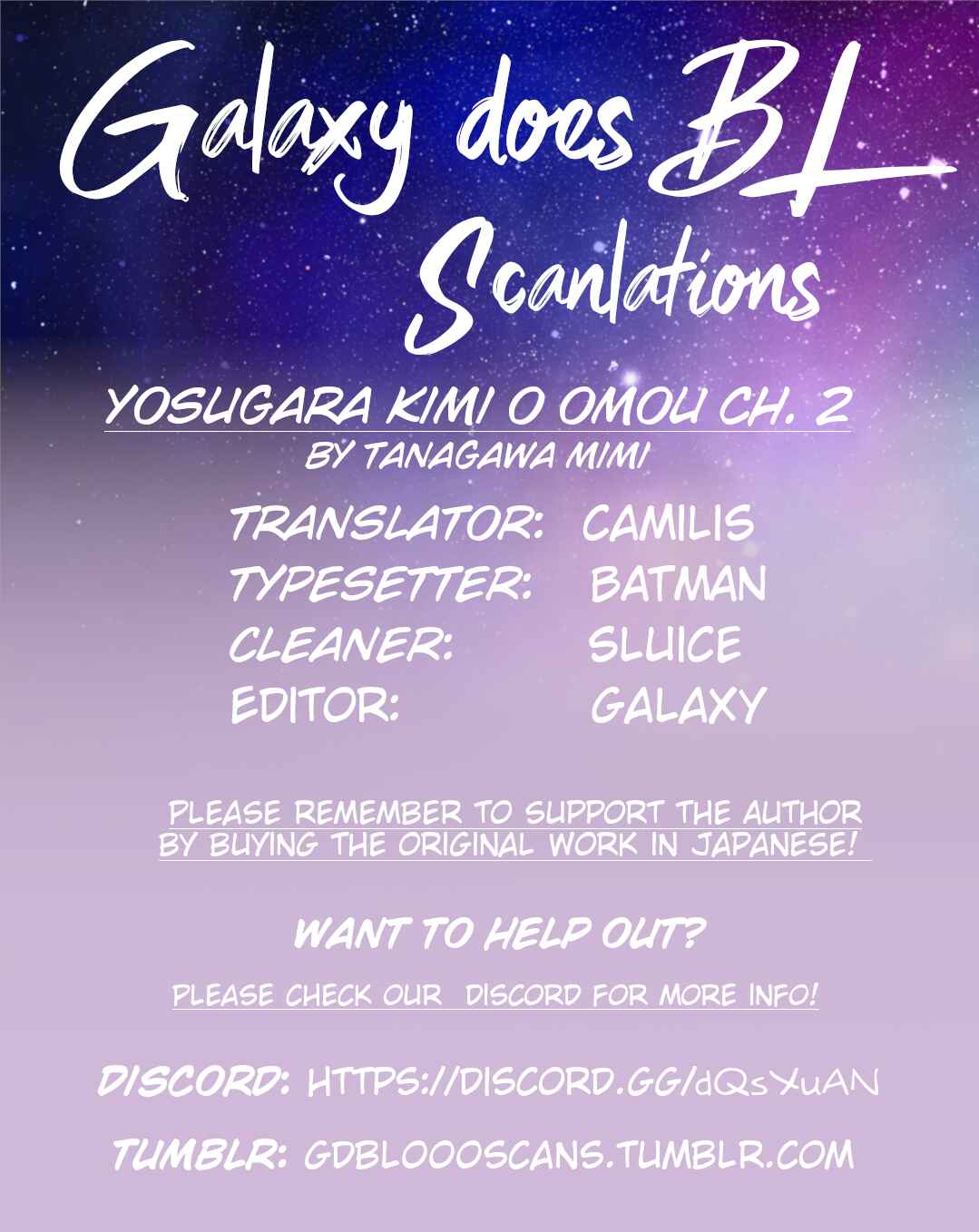 Page 1 Chapter 2 Yosugara Kimi o Omou