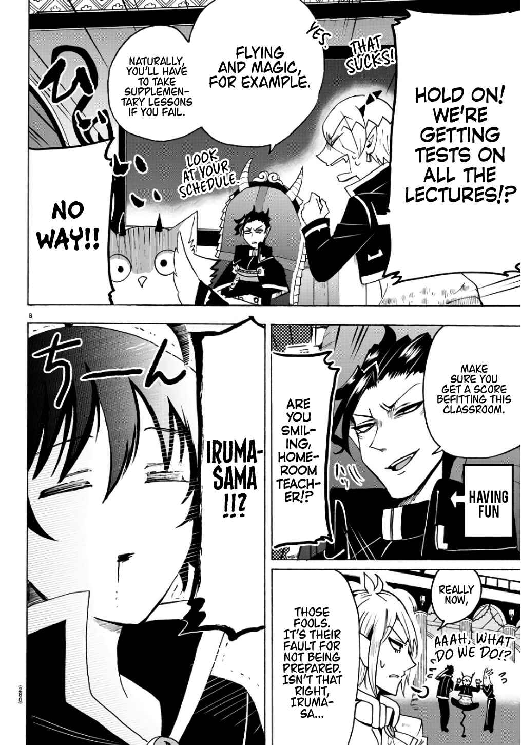 Page 8 Chapter 61 Mairimashita! Iruma-kun