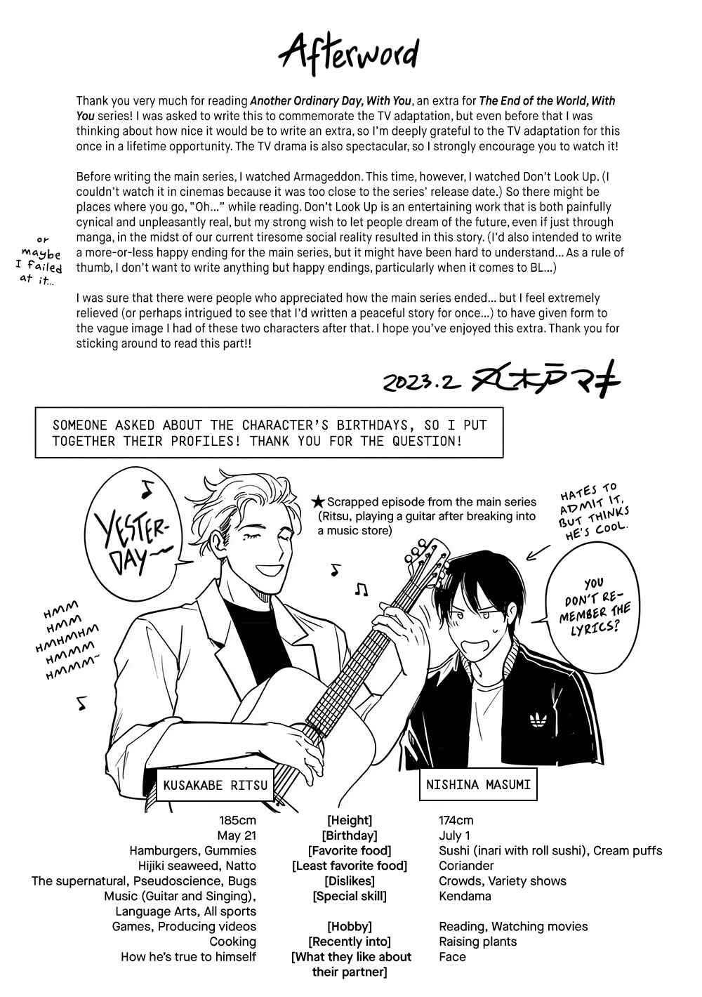 Page 35 Chapter 0 The End of the World, With You