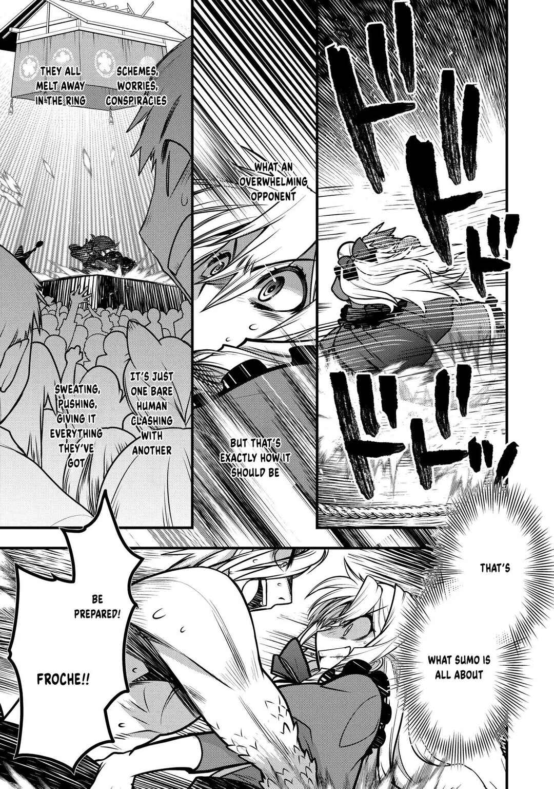 Page 34 Chapter 13 Oozumou Reijou ~Seijo ni Hirateuchi wo Kuratta Shunkan Sumou Budatta Zense wo Omoidashita Akuyaku Reijou no Watashi wa sute Neko Ouji ni Chanko wo Furumaitai Haadosukoidosukoi~