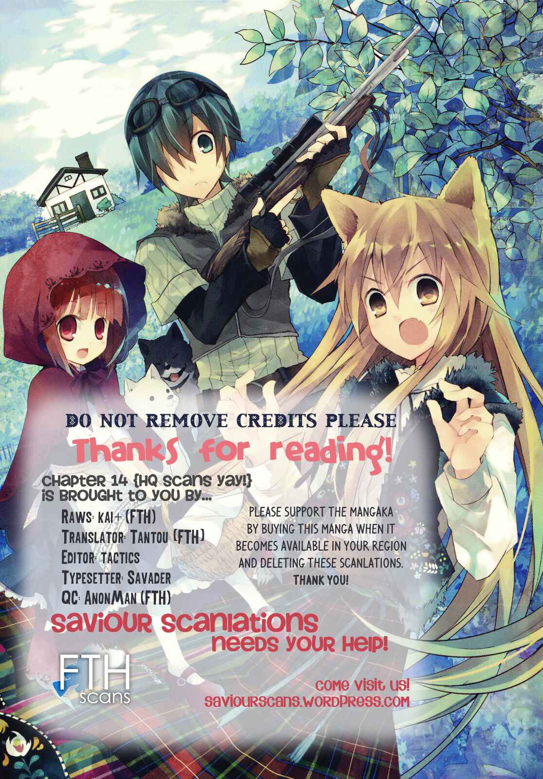 Page 1 Chapter 14 Ookami-san to Shichinin no Nakamatachi