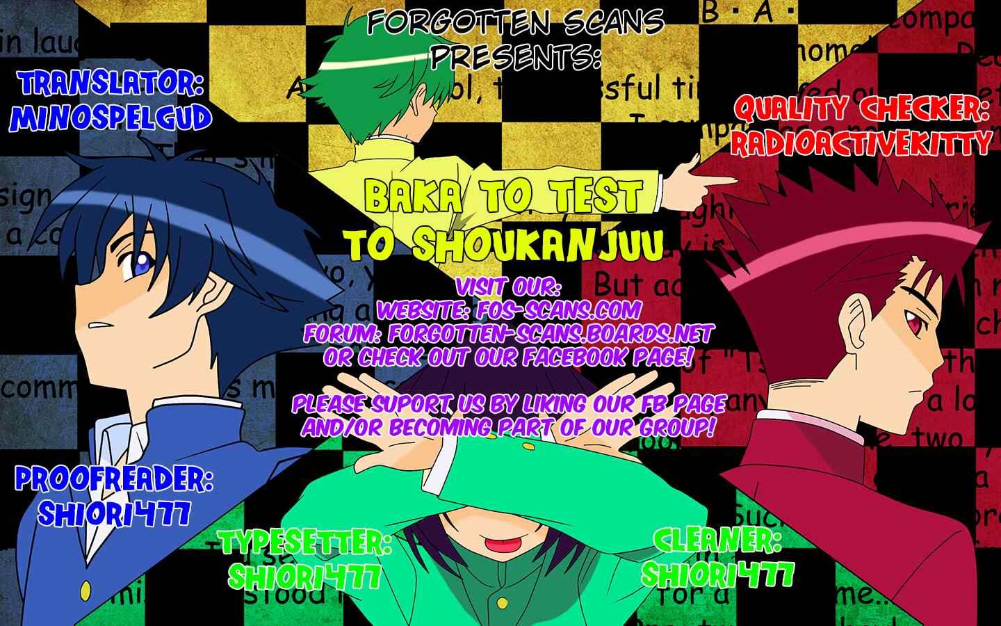 Page 1 Chapter 27 Baka to Test to Shoukanjuu
