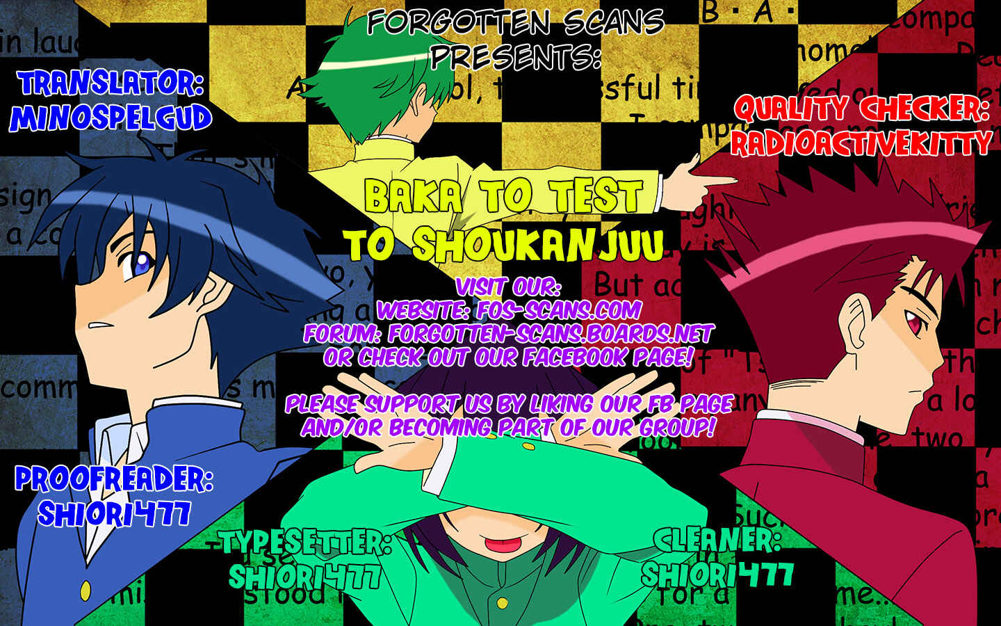 Page 1 Chapter 28 Baka to Test to Shoukanjuu