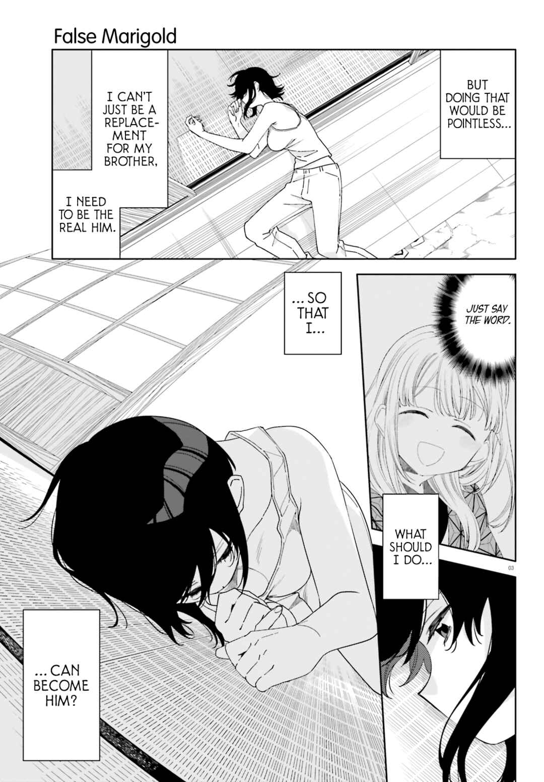 Page 3 Chapter 4 Itsuwari no Marigold