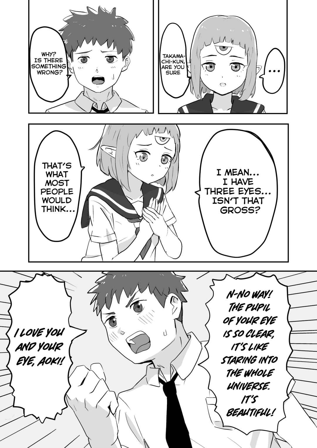 Page 2 Chapter Unknown_fdfe Mitsume no Onna no Ko ni Kokuhaku Suru Hanashi