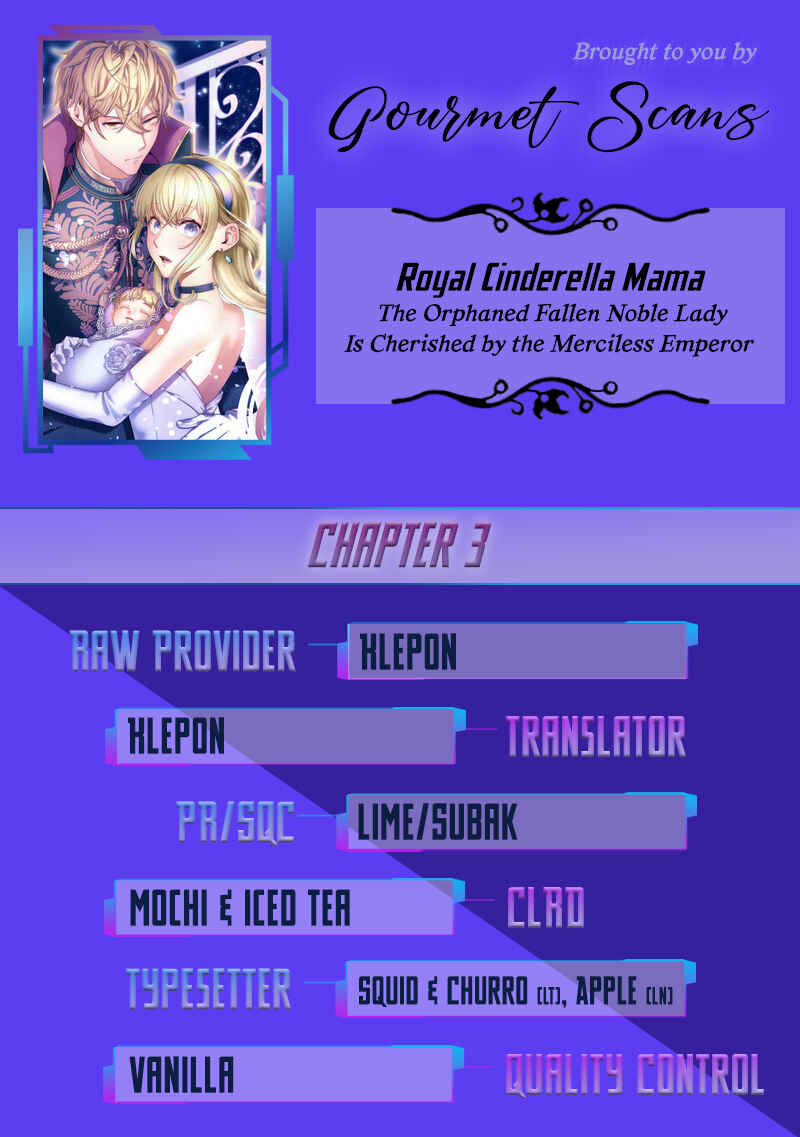 Page 1 Chapter 3 Royal Cinderella Mama: Tengai Kodoku no Botsuraku Reijou wa Reitetsu Koutei ni Dekiaisareru