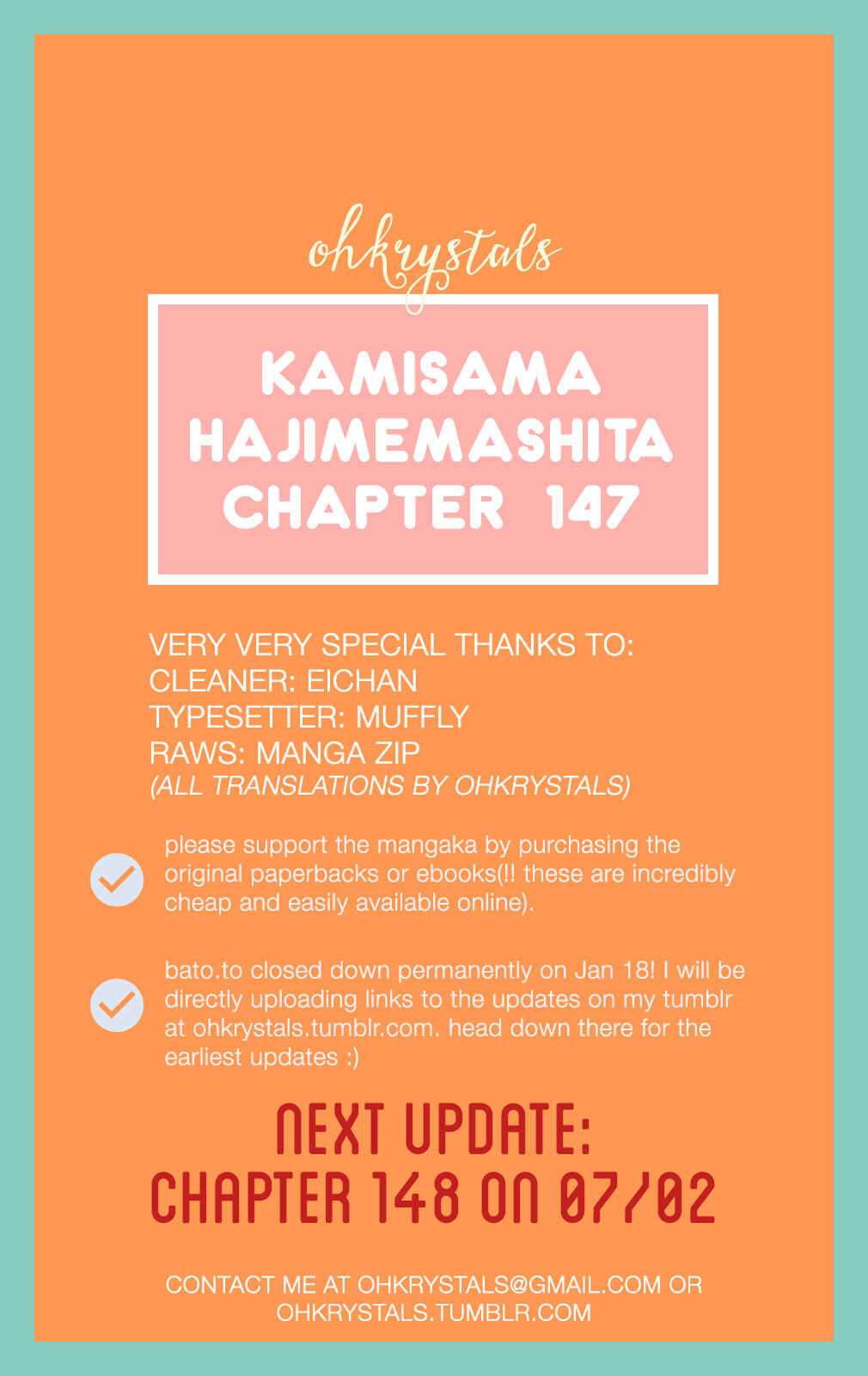 Page 1 Chapter 147 Kamisama Hajimemashita