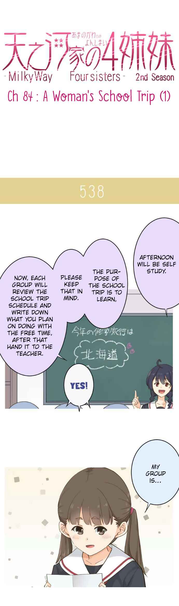 Page 4 Chapter 84 Amanogawa Ke no Yon Shimai