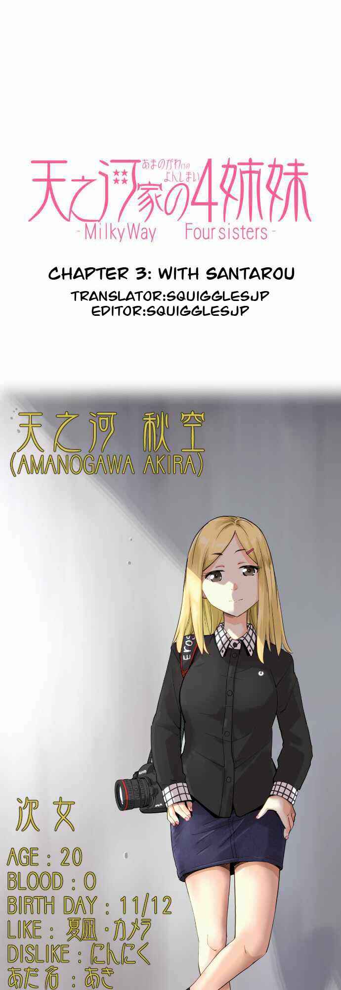 Page 1 Chapter 3 Amanogawa Ke no Yon Shimai