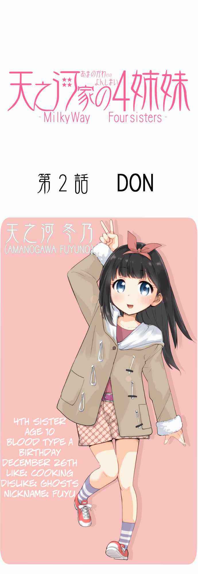 Page 1 Chapter 2 Amanogawa Ke no Yon Shimai
