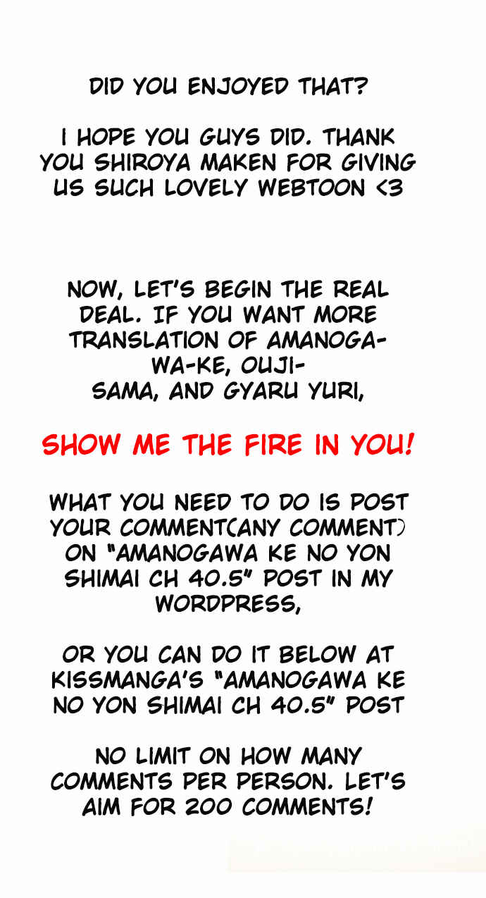 Page 19 Chapter 40.5 Amanogawa Ke no Yon Shimai