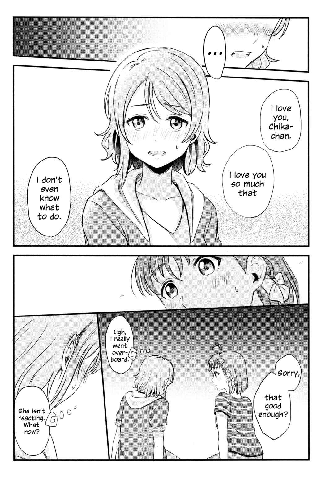 Page 10 Chapter 4 Love Live! Sunshine!! - A Love-Tinted Aquamarine (Doujinshi)