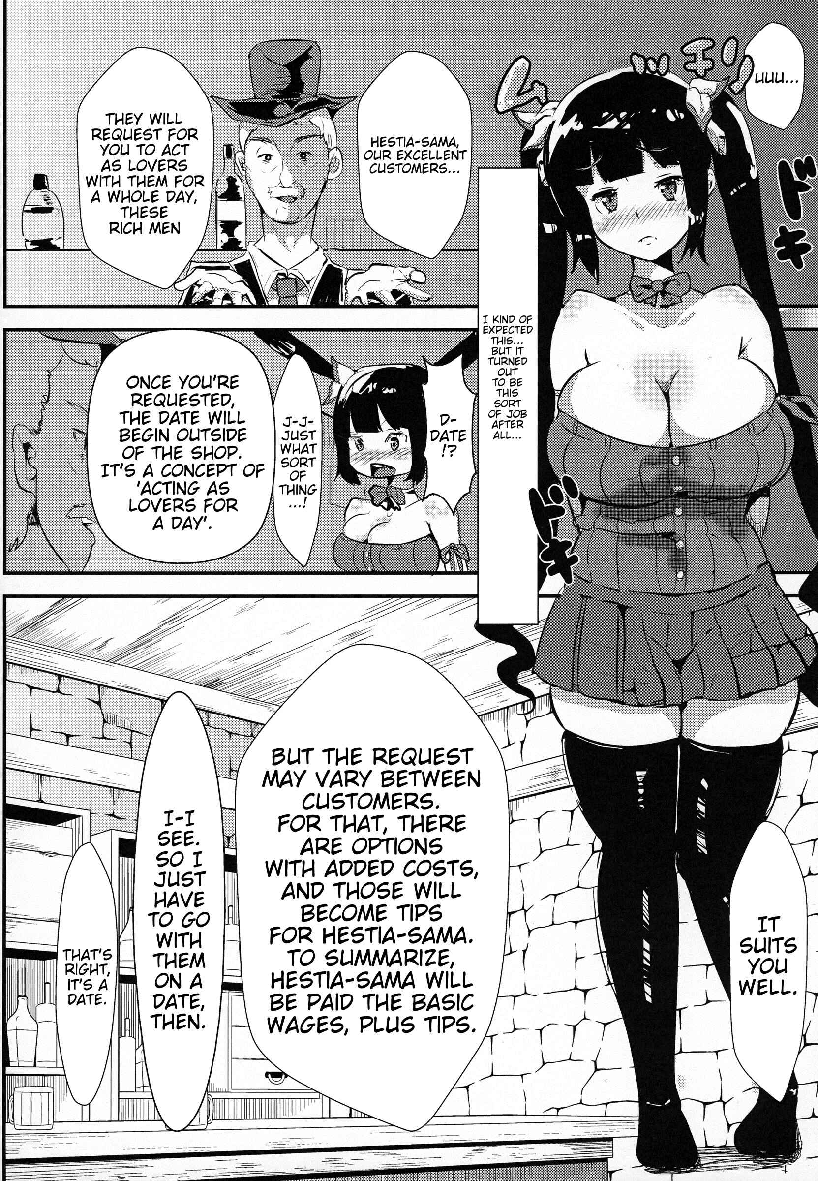 Page 6 Chapter Unknown_42e7 Dungeon ni Deai o Motomeru no wa Machigatteiru Darou ka - Kamisama ga Seikatsu hi o kasegu Tame ni Ikenai Baito o suru no wa Machigatteiru Darou ka (Doujinshi)