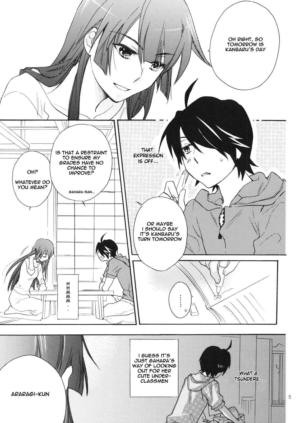 Page 4 Chapter Unknown_248f Bakemonogatari - Sarudie! (Doujinshi)