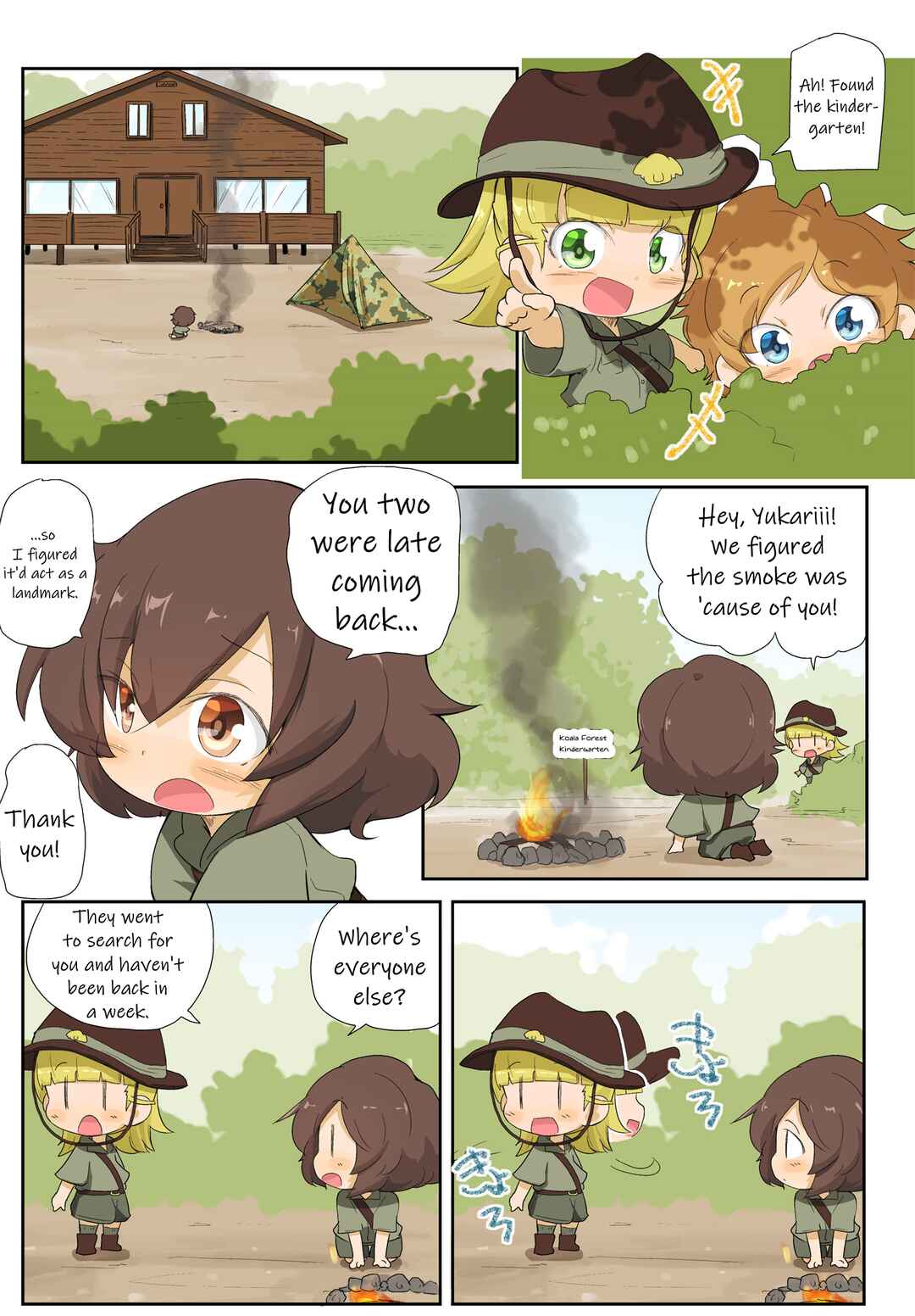 Page 3 Chapter 20 Girls und Panzer Kindergarten Returns