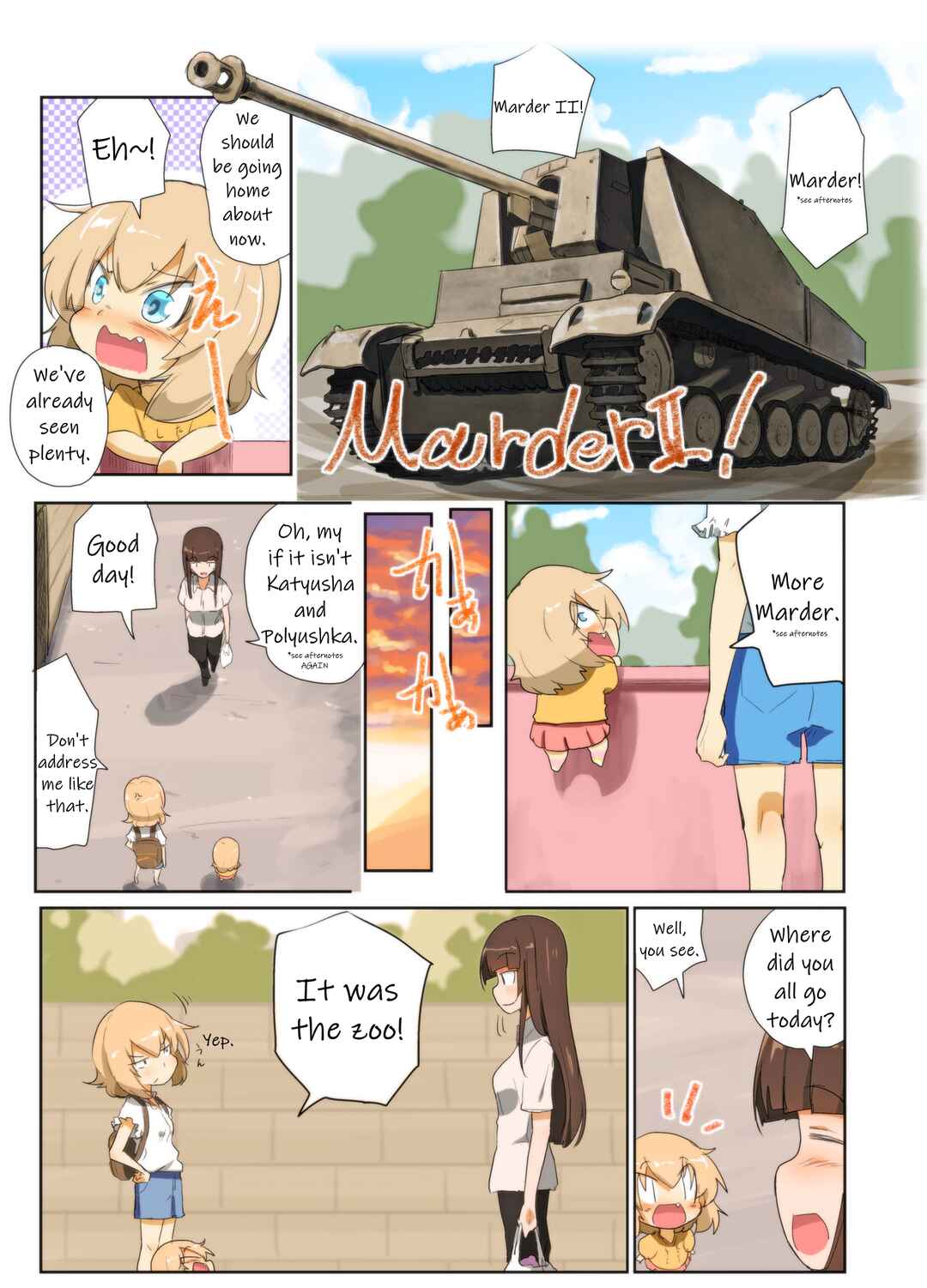 Page 6 Chapter 66 Girls und Panzer Kindergarten Returns