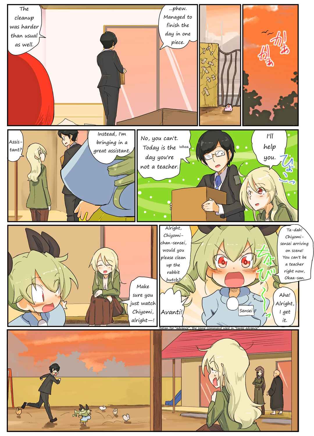 Page 7 Chapter 85 Girls und Panzer Kindergarten Returns