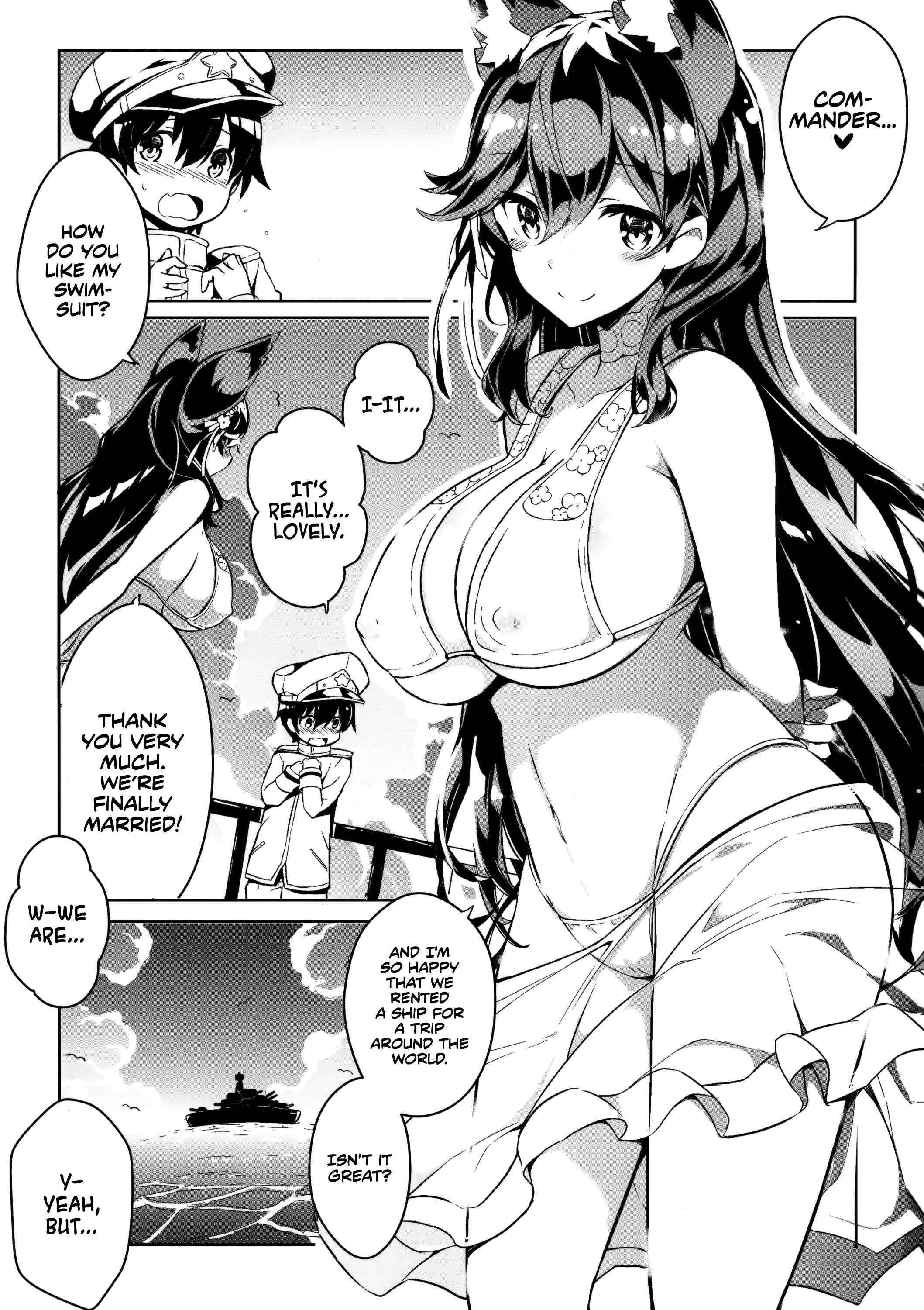 Page 2 Chapter Unknown_870d Azur Lane - Feasting on Atagos Big, Squishy Tits (Doujinshi)