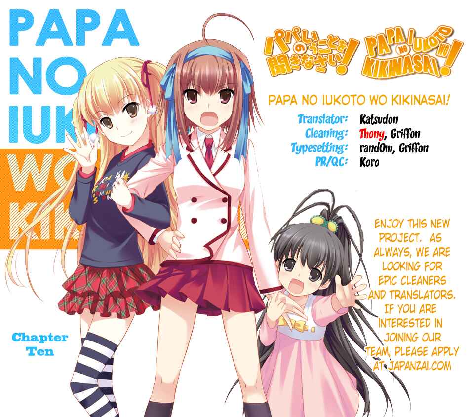 Page 1 Chapter 10 Papa no Iukoto wo Kikinasai!