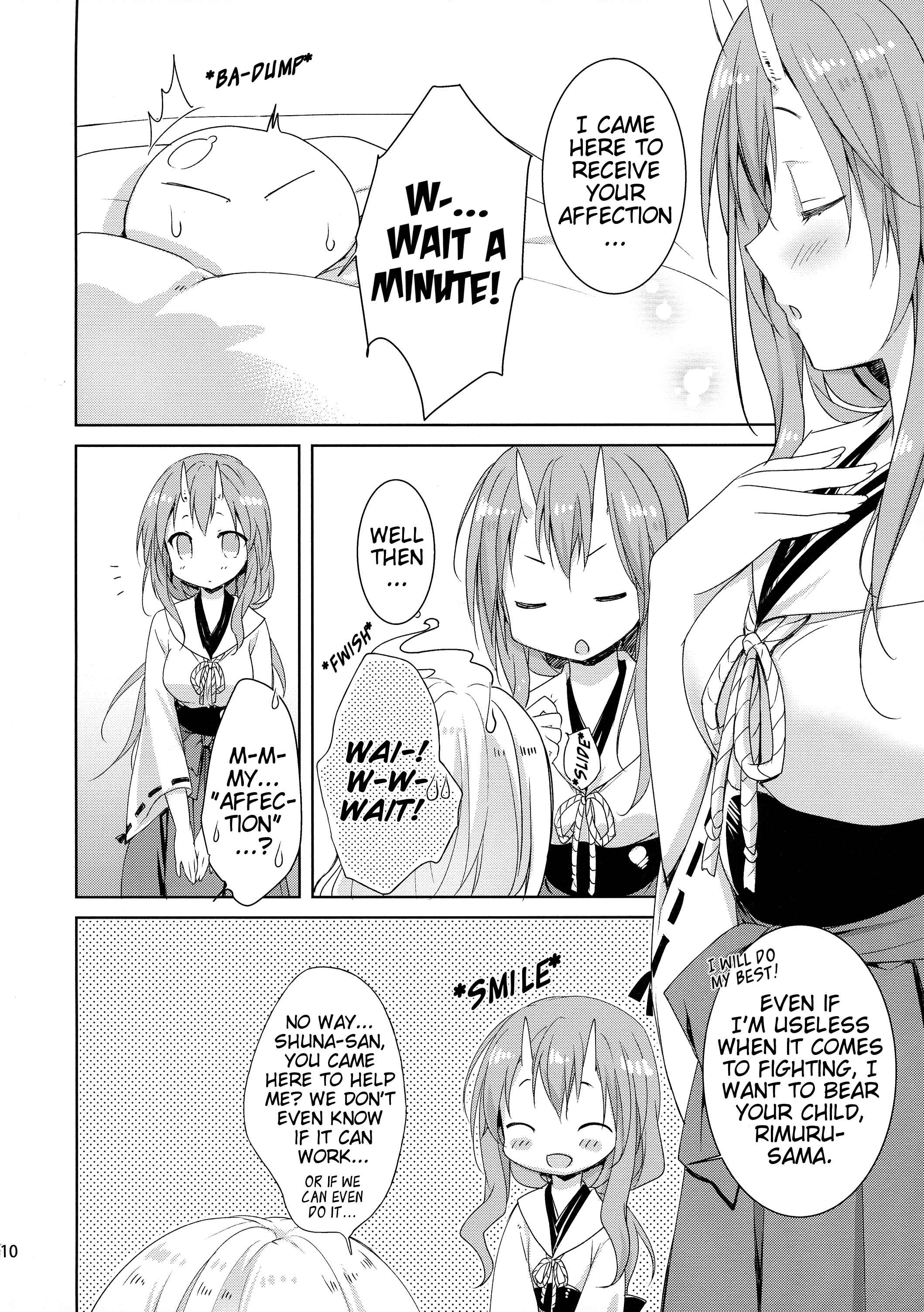 Page 10 Chapter Unknown_d4a3 Tensei Shitara Slime Datta Ken - Shuna wa Rimuru-sama no Kodomo ga Hoshi no desu! (Doujinshi)