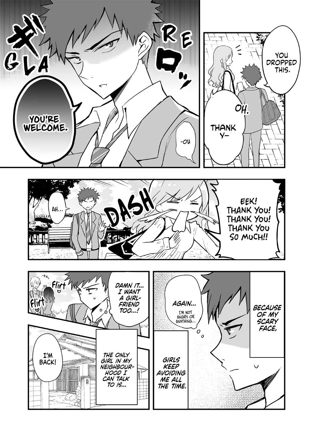 Page 1 Chapter Unknown_42a5 A Story about a Scary Looking High Schooler and a Younger Childhood Friend