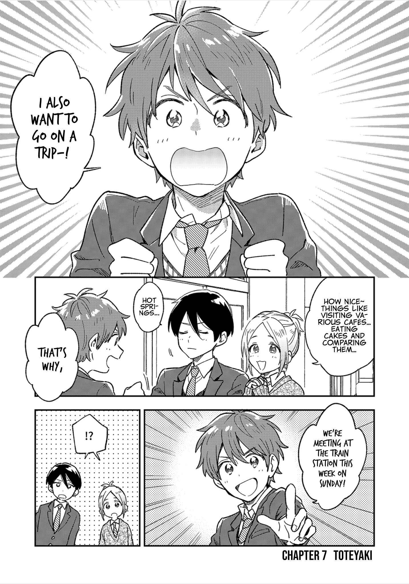 Page 2 Chapter 7 Danshi Koukousei wa Kyou mo Onaka ga Suiteiru