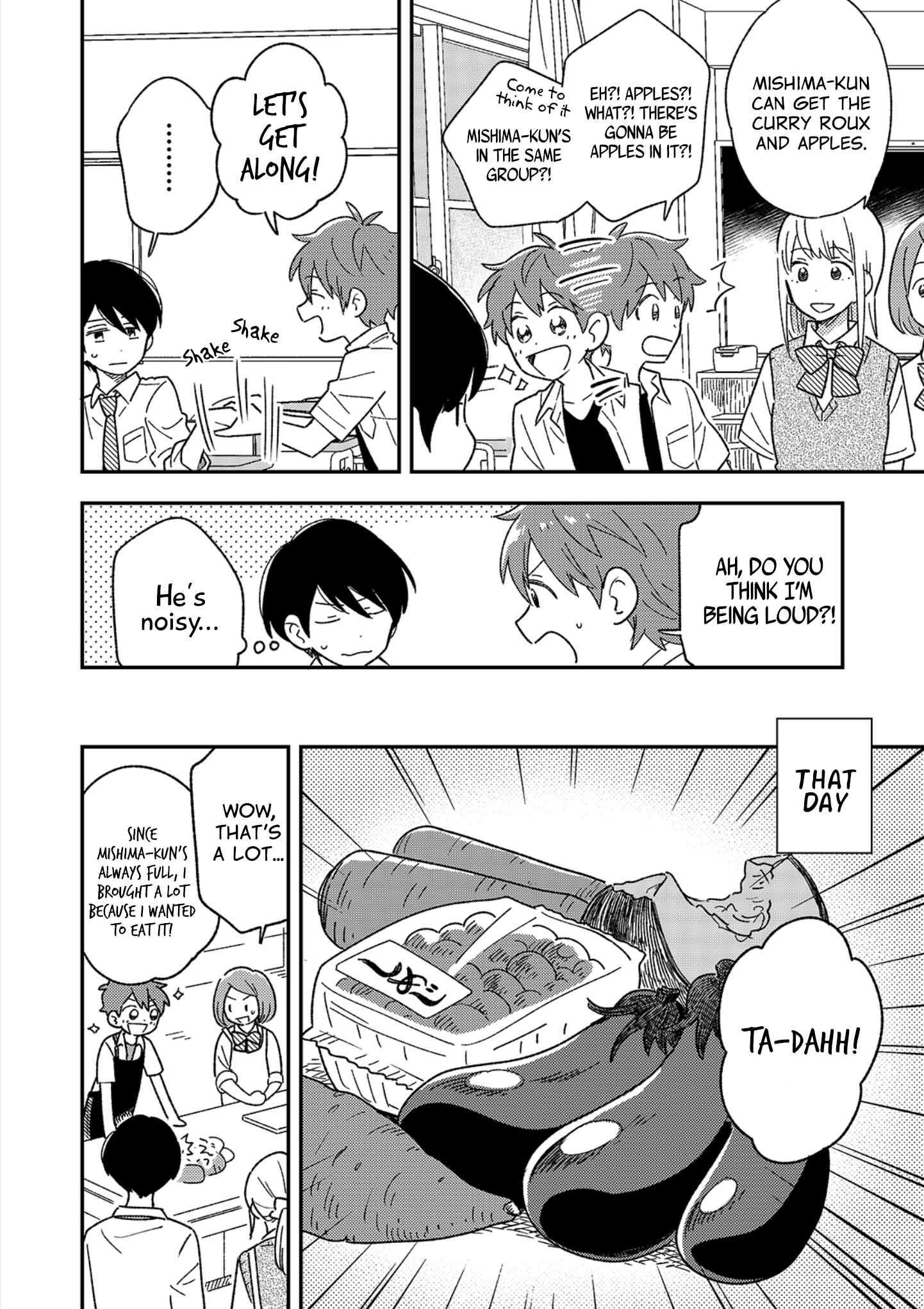 Page 4 Chapter 2 Danshi Koukousei wa Kyou mo Onaka ga Suiteiru
