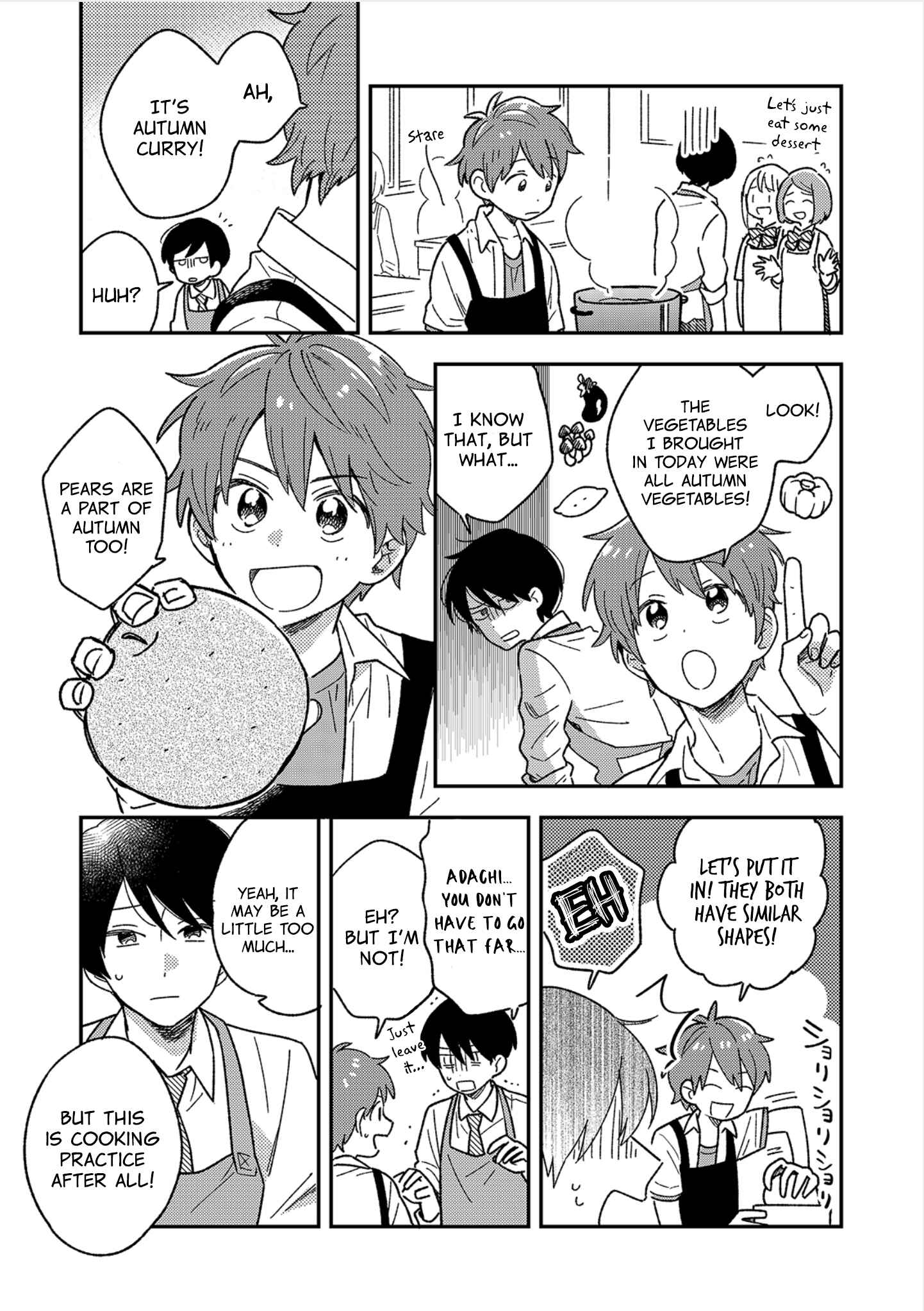 Page 7 Chapter 2 Danshi Koukousei wa Kyou mo Onaka ga Suiteiru