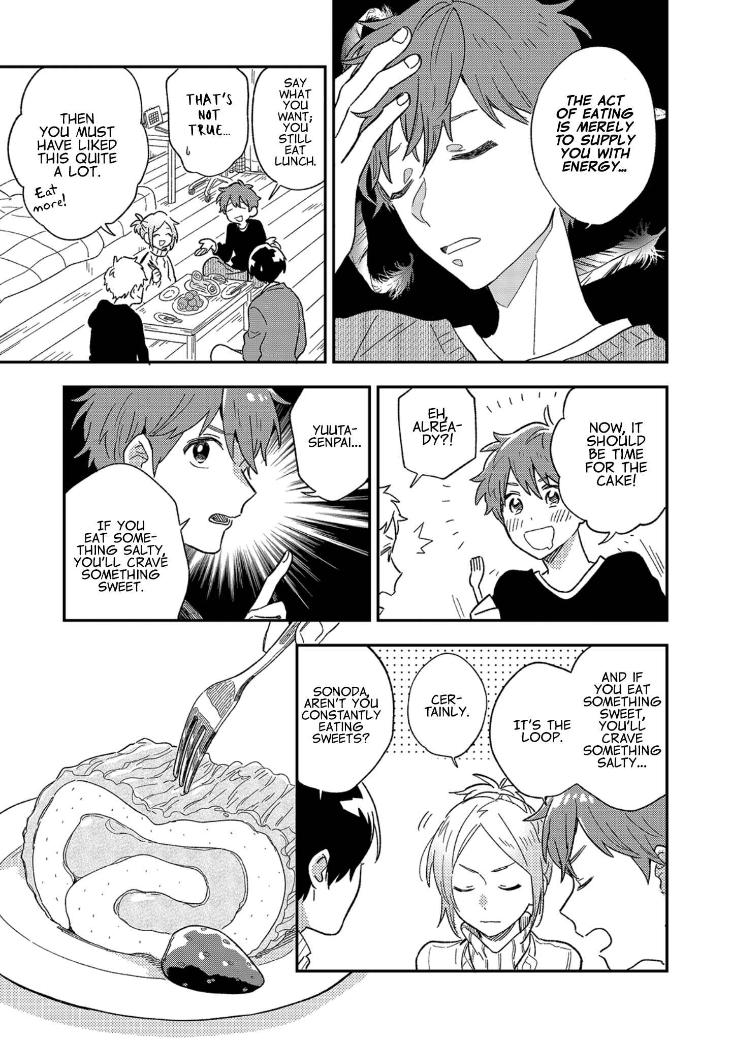 Page 10 Chapter 5 Danshi Koukousei wa Kyou mo Onaka ga Suiteiru