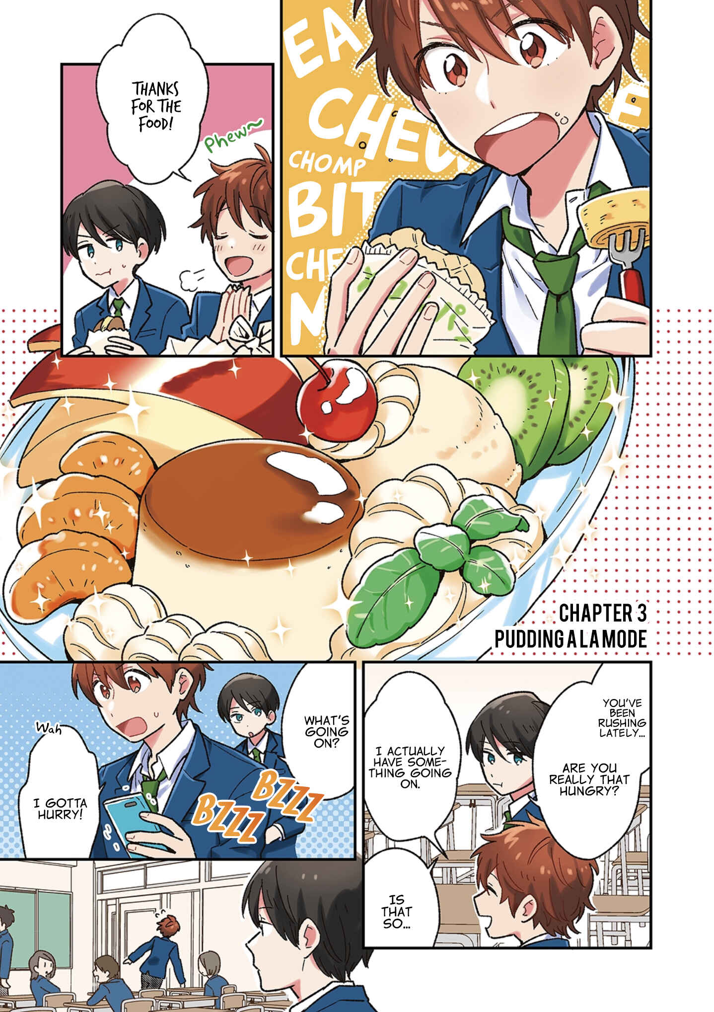 Page 2 Chapter 3 Danshi Koukousei wa Kyou mo Onaka ga Suiteiru