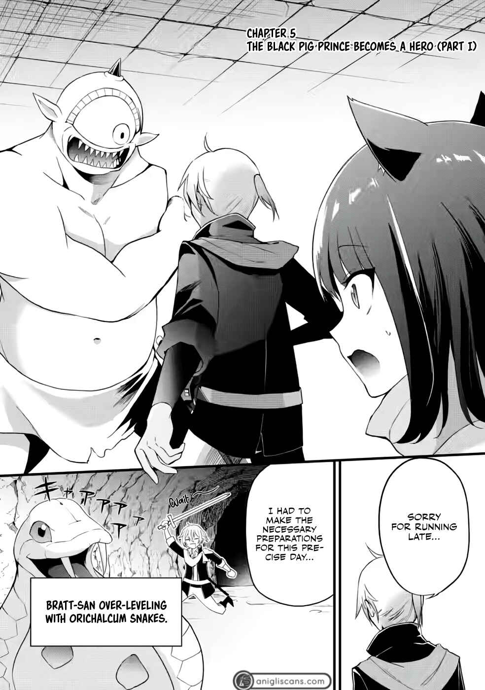 Page 2 Chapter 5 Kurobuta Ouji wa Zense o Omoidashite Kaishin Suru: Akuyaku Kyara ni Tensei Shita no de Shibou Endo kara Nigete itara Saikyou ni Natteita