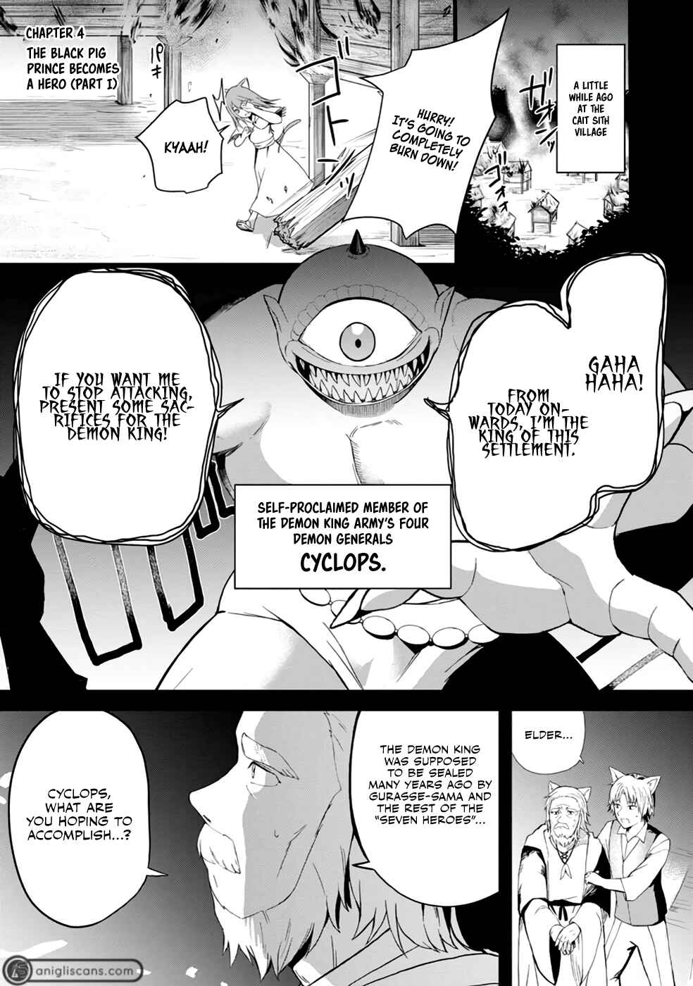 Page 2 Chapter 4 Kurobuta Ouji wa Zense o Omoidashite Kaishin Suru: Akuyaku Kyara ni Tensei Shita no de Shibou Endo kara Nigete itara Saikyou ni Natteita