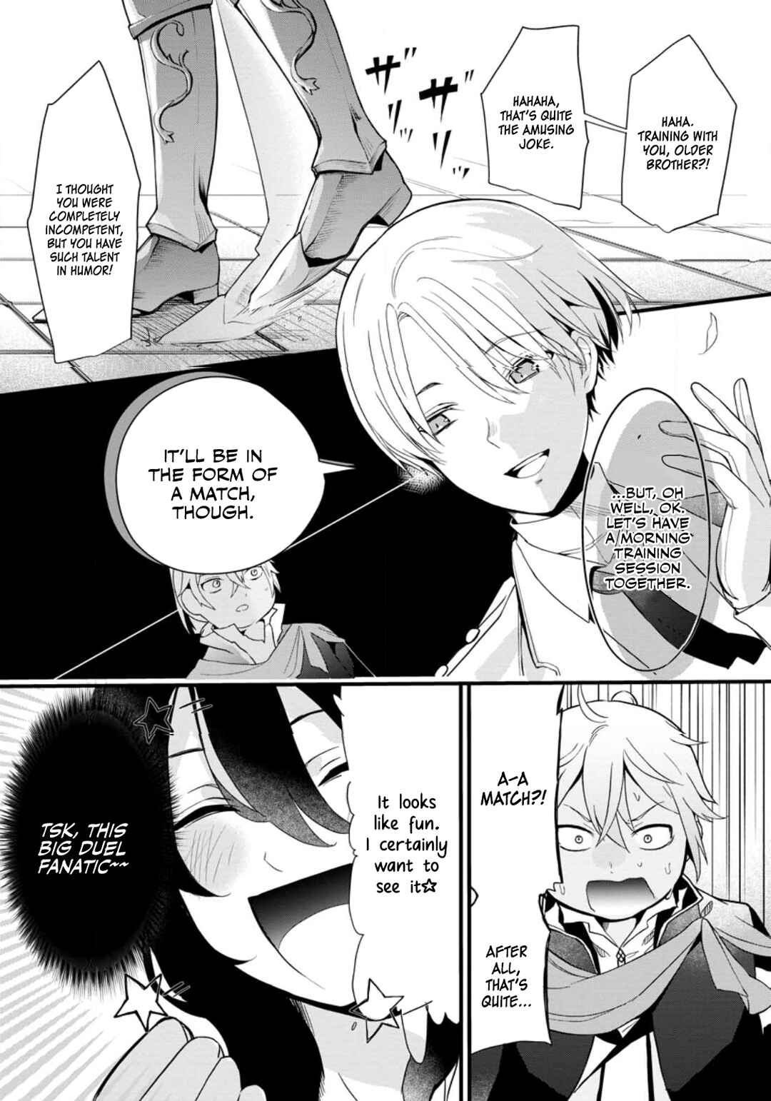 Page 14 Chapter 2 Kurobuta Ouji wa Zense o Omoidashite Kaishin Suru: Akuyaku Kyara ni Tensei Shita no de Shibou Endo kara Nigete itara Saikyou ni Natteita