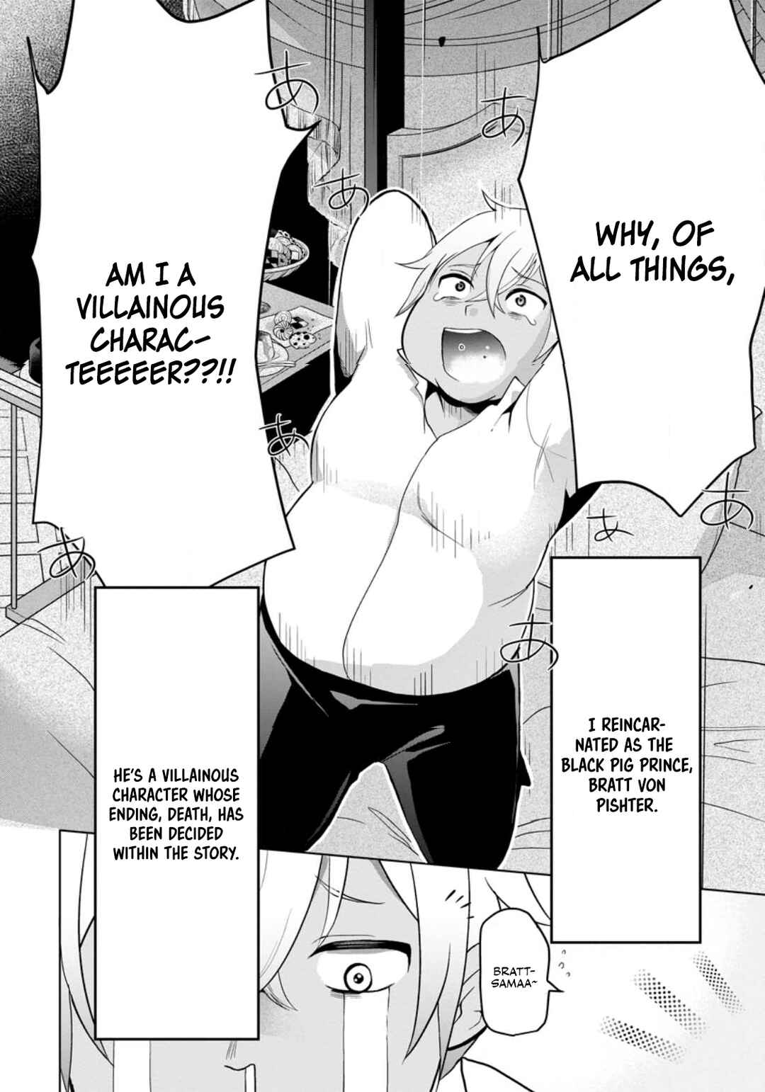 Page 9 Chapter 1 Kurobuta Ouji wa Zense o Omoidashite Kaishin Suru: Akuyaku Kyara ni Tensei Shita no de Shibou Endo kara Nigete itara Saikyou ni Natteita
