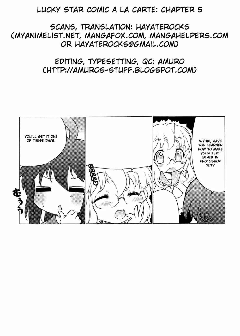 Page 9 Chapter 5 Lucky☆Star - Comic à la Carte