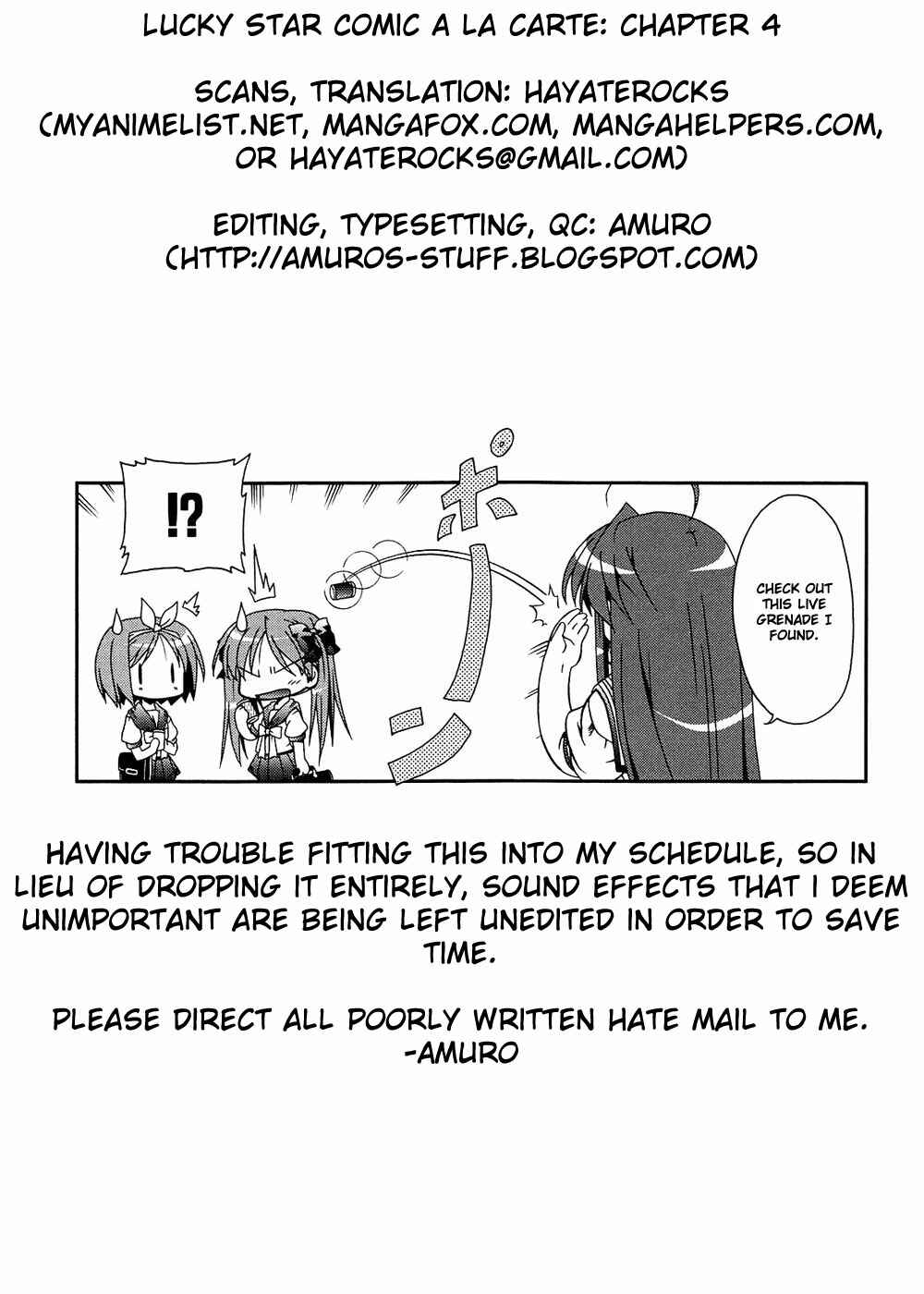 Page 9 Chapter 4 Lucky☆Star - Comic à la Carte