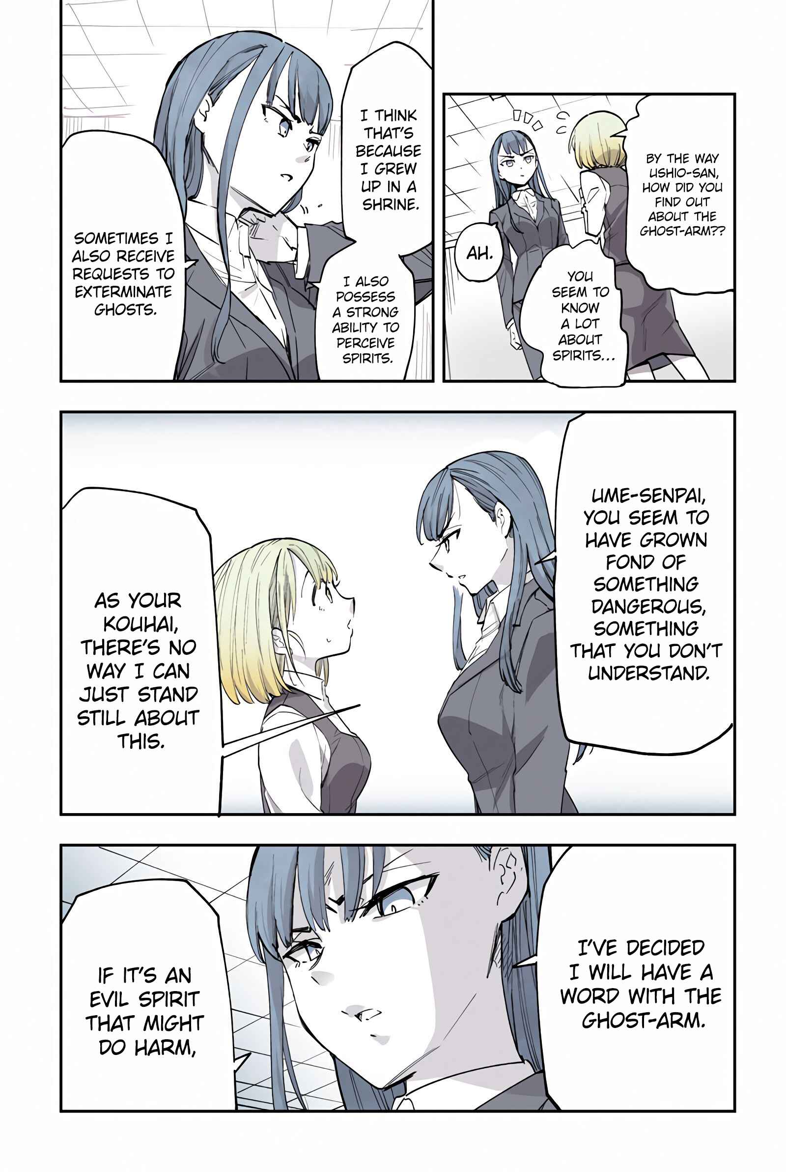 Page 4 Chapter 6 The Tired Office Lady and Ghost Arms