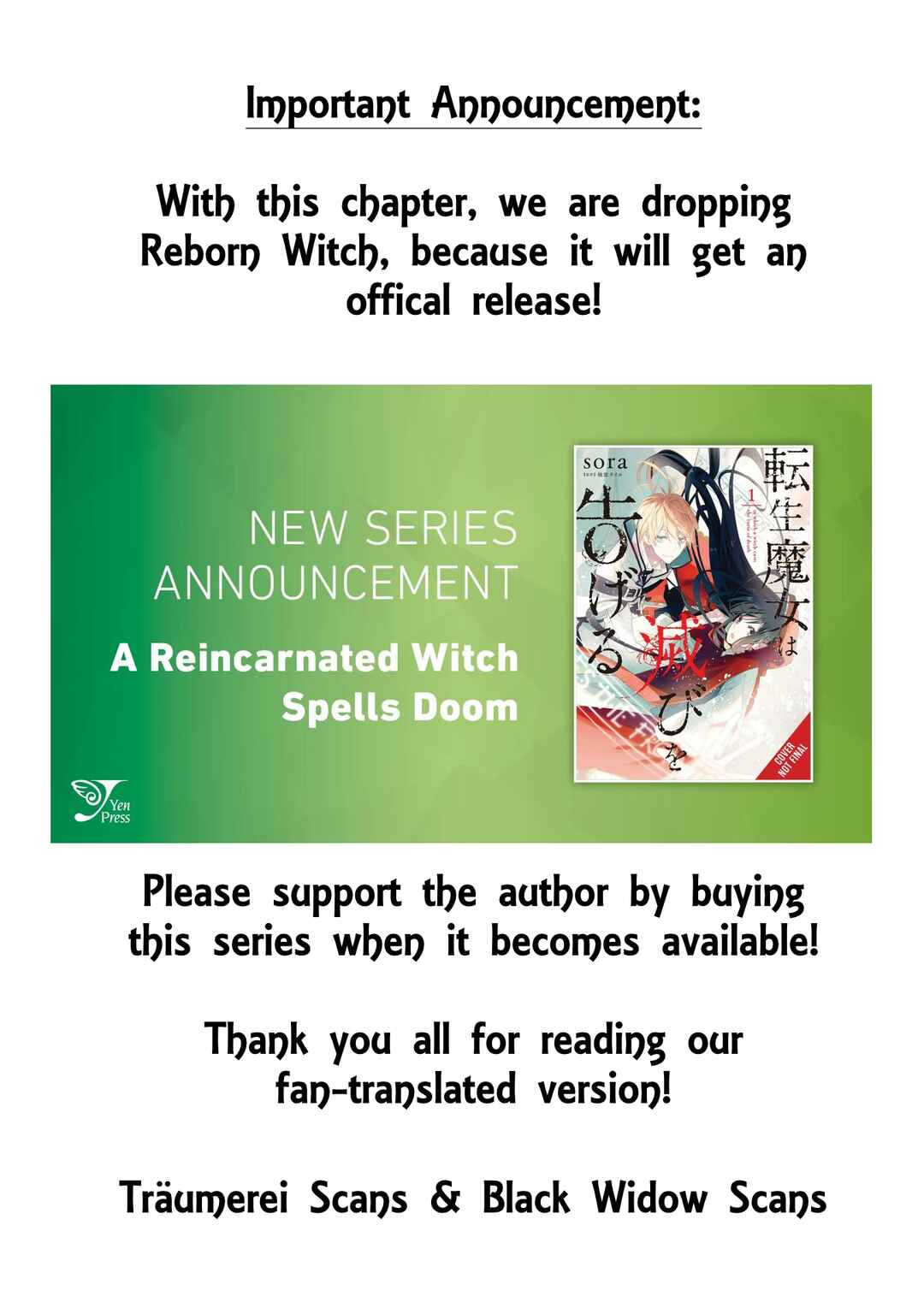 Page 32 Chapter 17 A Reincarnated Witch Spells Doom