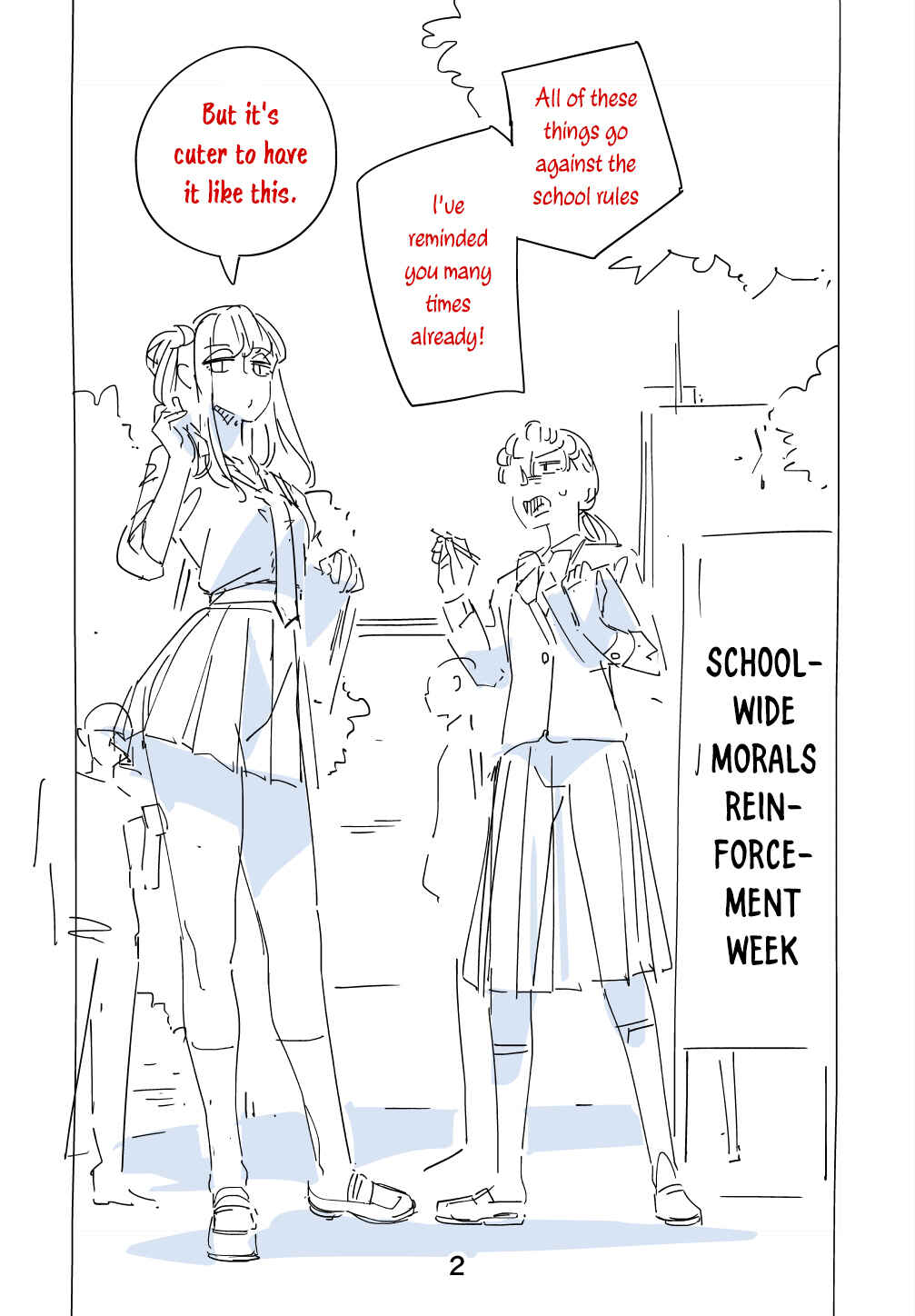 Page 2 Chapter Unknown_f8ee A Story About A Skinny Girl Who Aims To Have A Popular Body Alongside The Plump Gal Girl.
