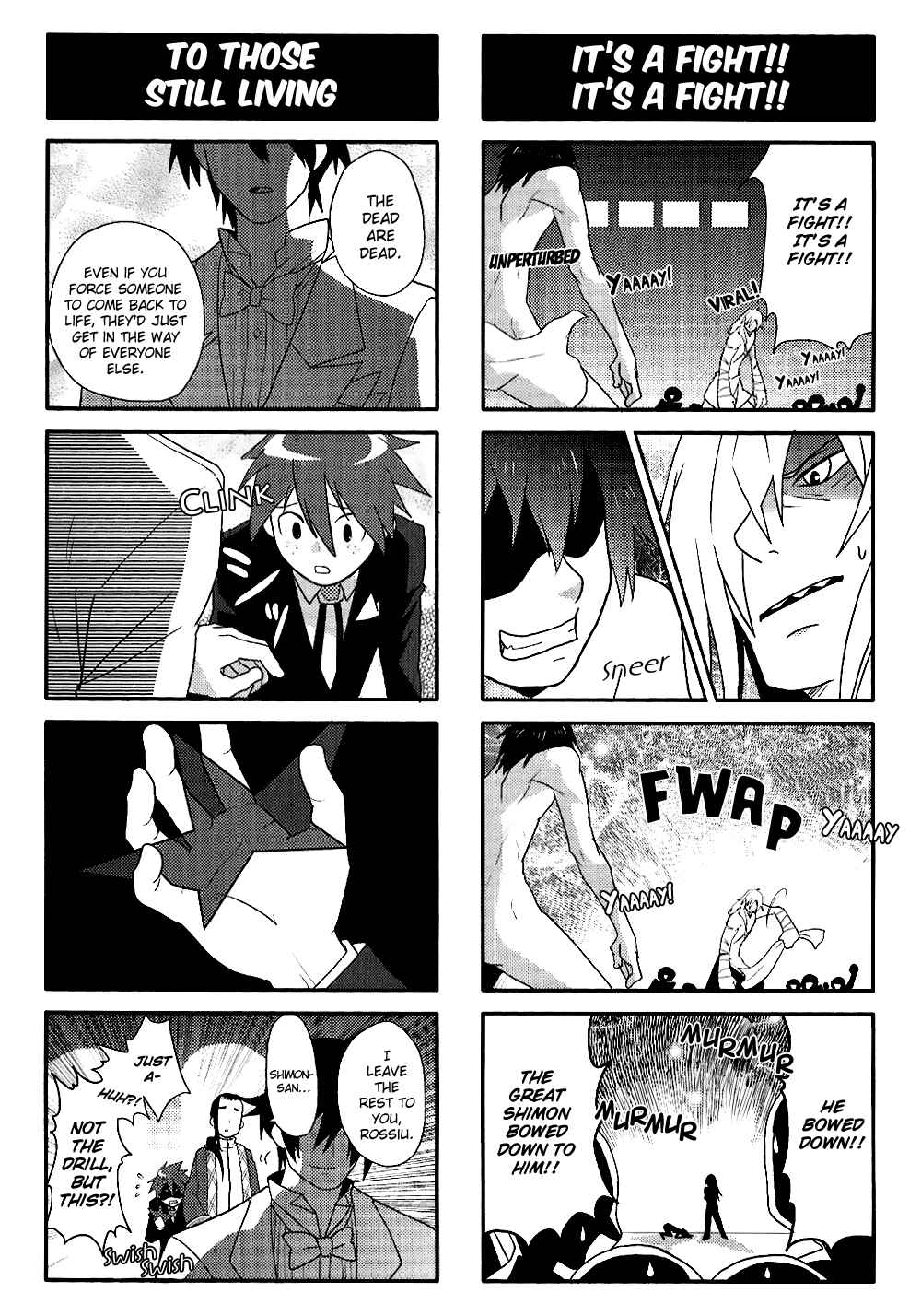 Page 9 Chapter 11 Tengen Toppa Gurren Lagann 4-koma Kingdom - Yokos Belly Button Version
