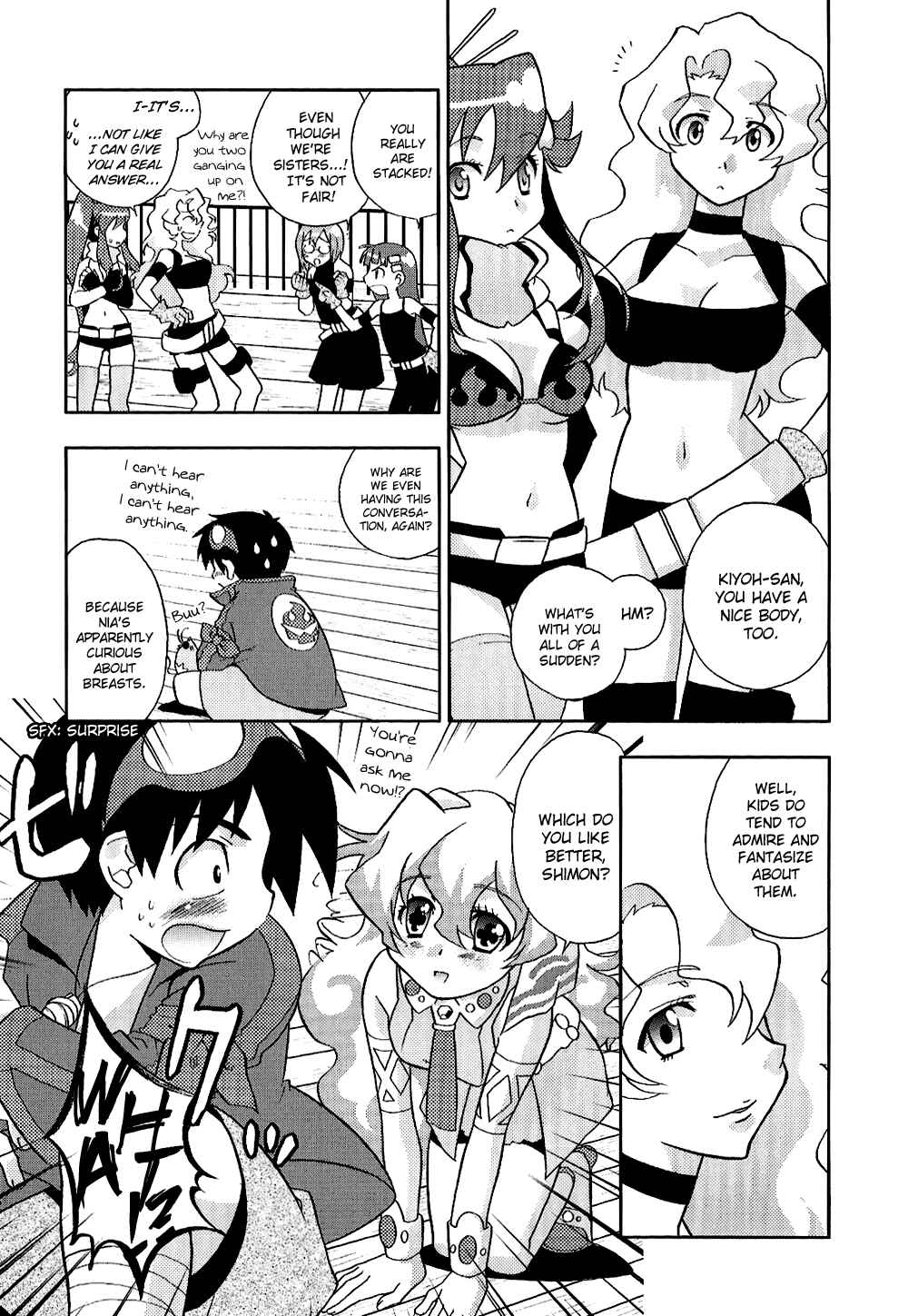 Page 3 Chapter 6 Tengen Toppa Gurren Lagann 4-koma Kingdom - Yokos Belly Button Version