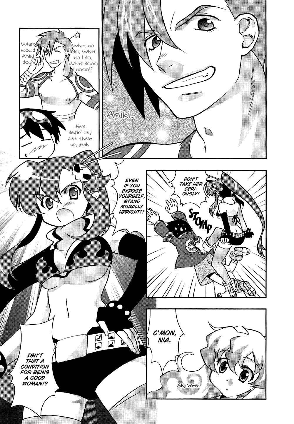 Page 7 Chapter 6 Tengen Toppa Gurren Lagann 4-koma Kingdom - Yokos Belly Button Version