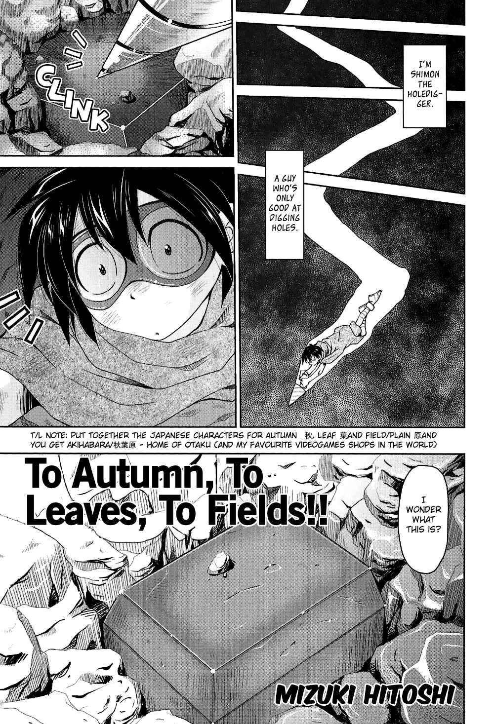 Page 1 Chapter 12 Tengen Toppa Gurren Lagann 4-koma Kingdom - Yokos Belly Button Version