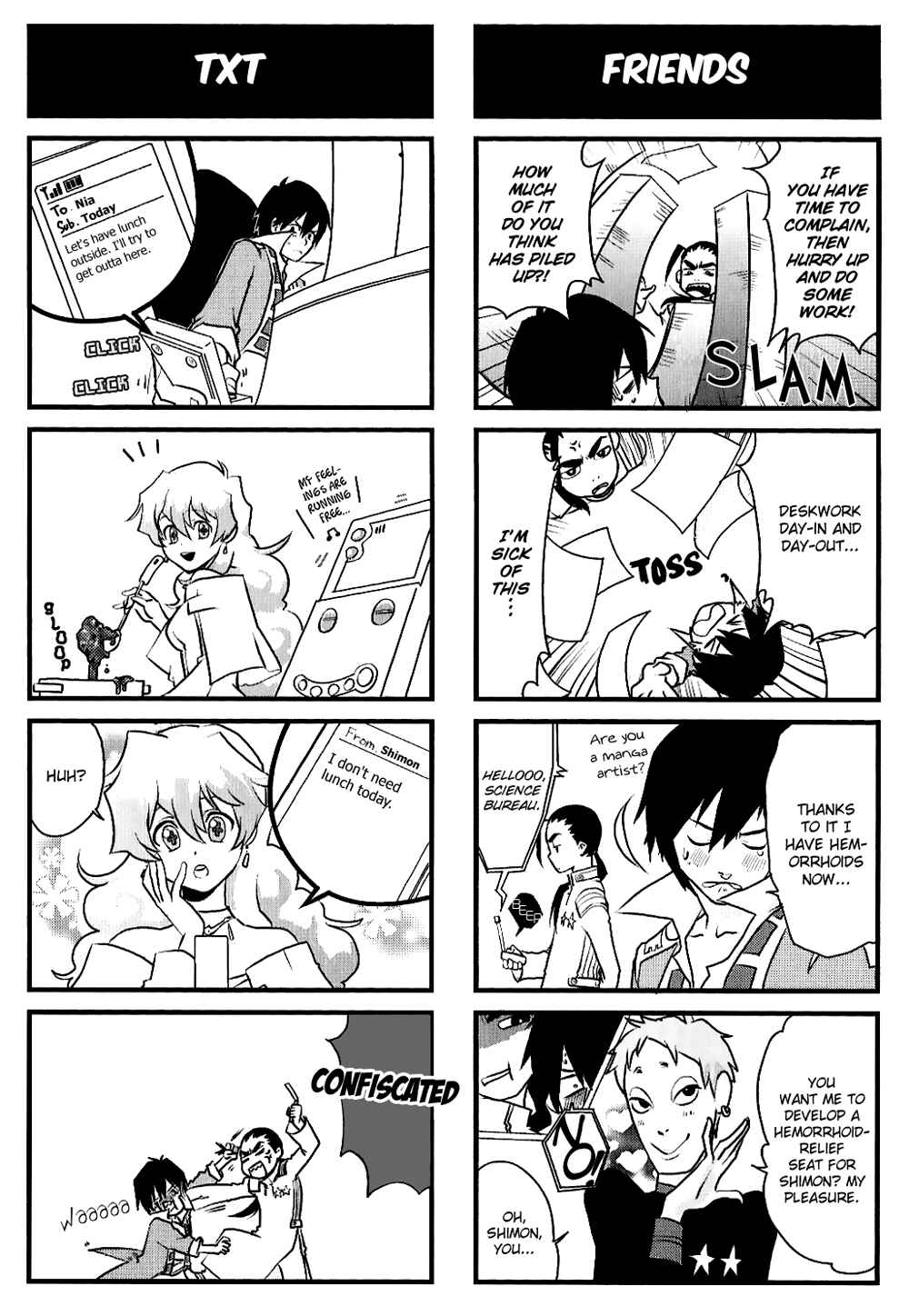 Page 2 Chapter 4 Tengen Toppa Gurren Lagann 4-koma Kingdom - Yokos Belly Button Version