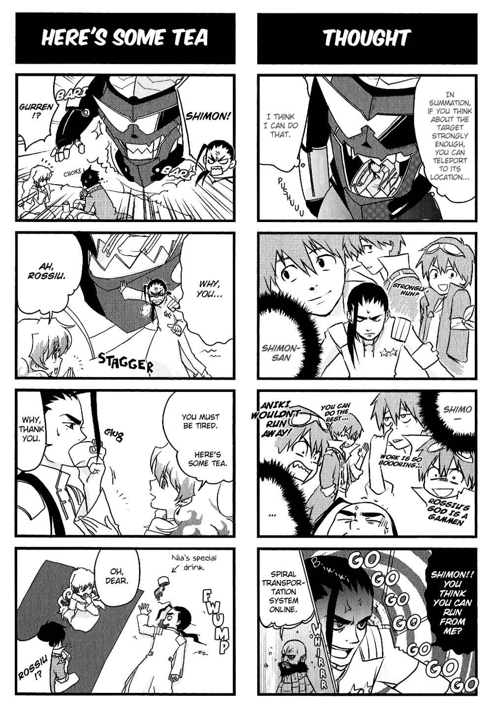 Page 7 Chapter 4 Tengen Toppa Gurren Lagann 4-koma Kingdom - Yokos Belly Button Version