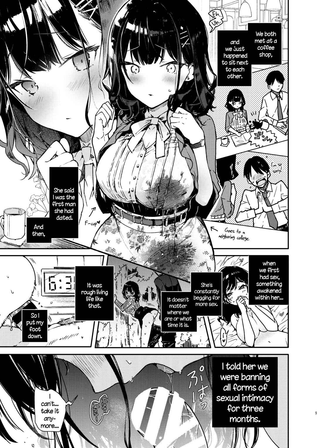 Page 5 Chapter Unknown_dd3b Seiyoku Tsuyome na Kanojo to Kinyoku Kaikin Renzoku Shasei Ecchi