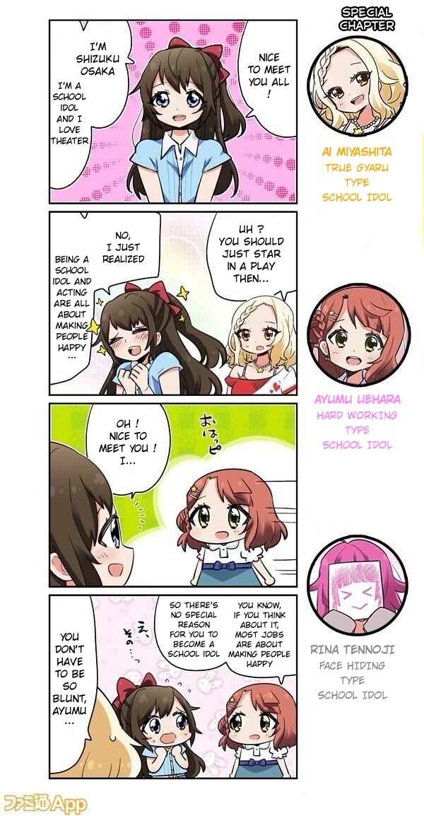 Page 1 Chapter 69.5 Love Live! School Idol Festival All Stars 4-koma: Famitsu